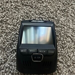 Rexing Dash Cam with Black Housing and LCD Screen